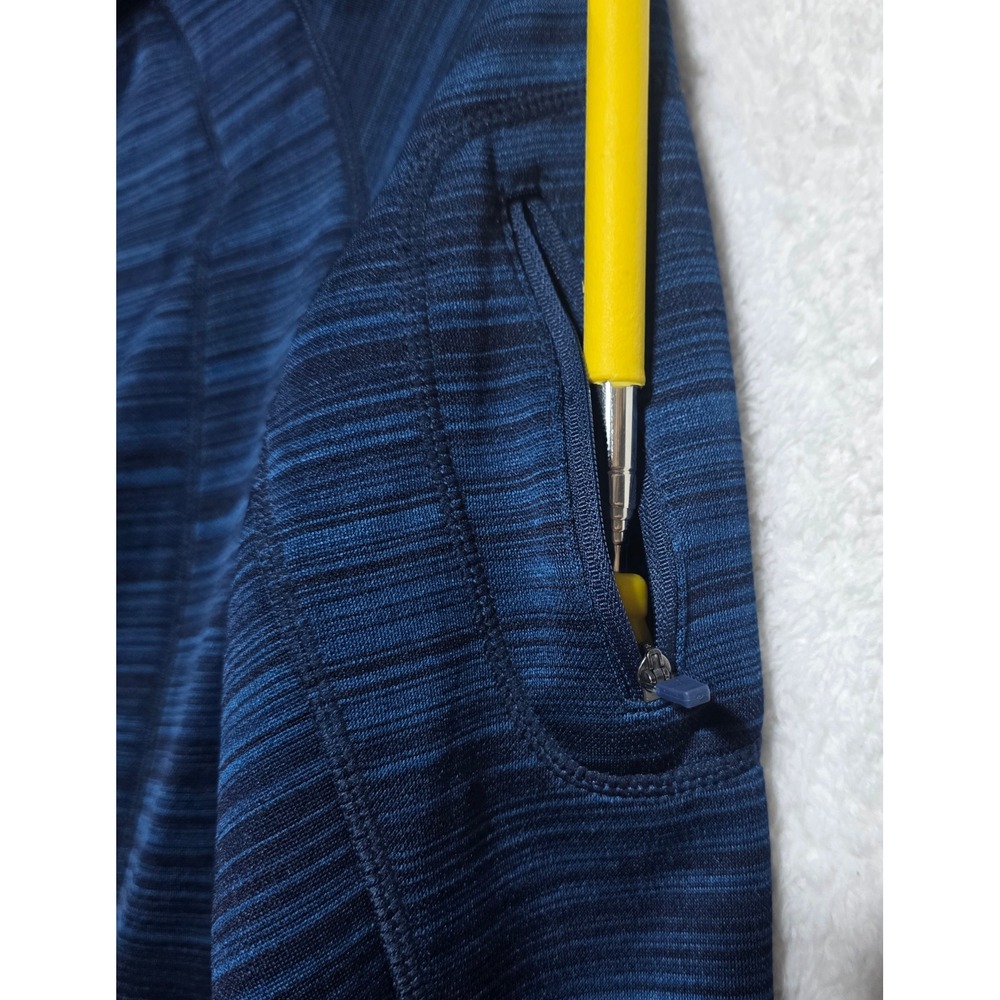90 Degree by Reflex Women's Blue Space Dye Full Zip Hoodie Fleece Lined Medium - Picture 5 of 11